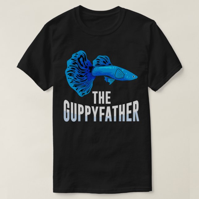 Guppyfather Guppy Fish Owner Aquarium Akvarist T Shirt (Design framsida)