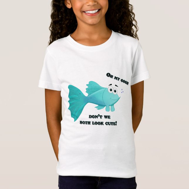 Guppyfiskillustration Tee (Framsida)