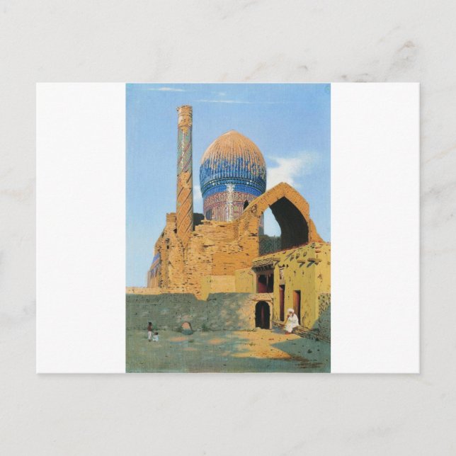 Gur Emir Mausoleum. Samarkand av Vasily Vereshchag Vykort (Framsida)