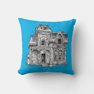 Gurds hus - Montreal Pen & Bläck Art av Don Kirk Kudde