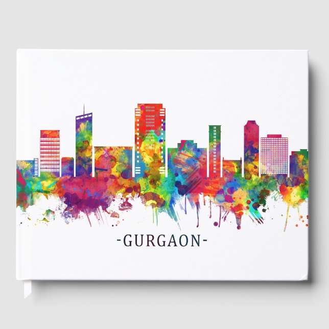 Gurgaon Haryana Skyline Gästböcker (Framsida)