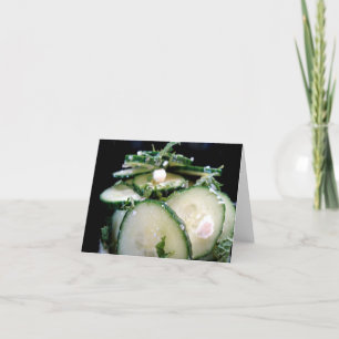 Gurka-Limefrukt sallad noterar kortet - Cu…, - Kort