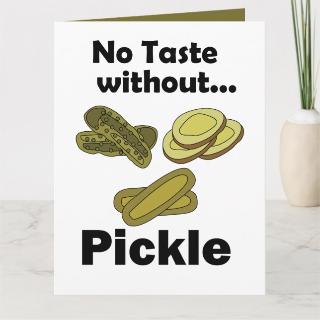 Gurka Pickles Inget Smak Utan Pickle  Kort (Framsida)