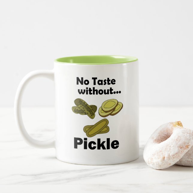 Gurka Pickles Inget Smak Utan Pickle  Två-Tonad Mugg (Med munk)