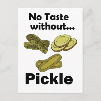Gurka Pickles Inget Smak Utan Pickle Vykort