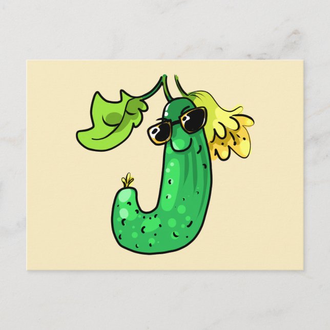 Gurke cucumber vykort (Framsida)