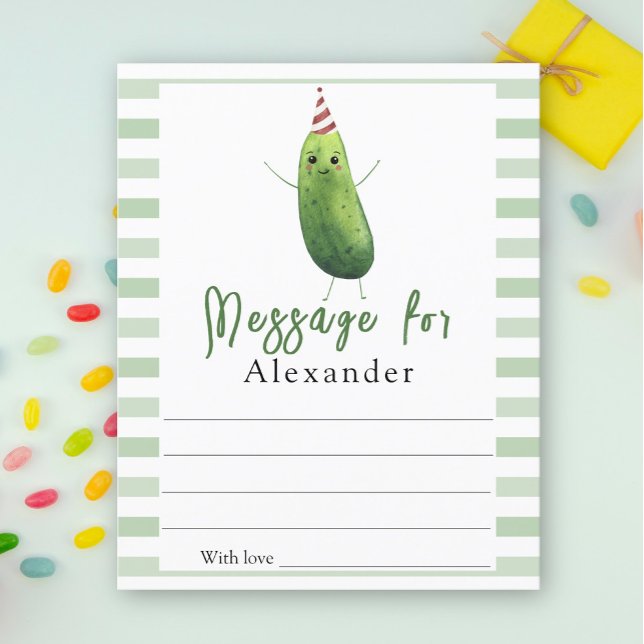 gurkformat, stort uppringningstidsmeddelande (Skapare uppladdad)