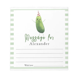 gurkformat, stort uppringningstidsmeddelande anteckningsblock