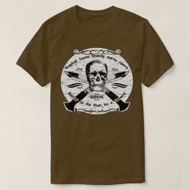 Gurkhas plågade t shirt (Design framsida)