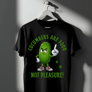Gurkor Är Mat Inte Nöje Rolig Grönsak T Shirt