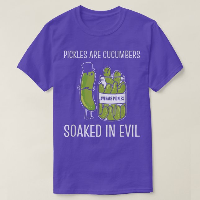 Gurkor genomdränkt Pickle Älskare T-Shirt (Design framsida)