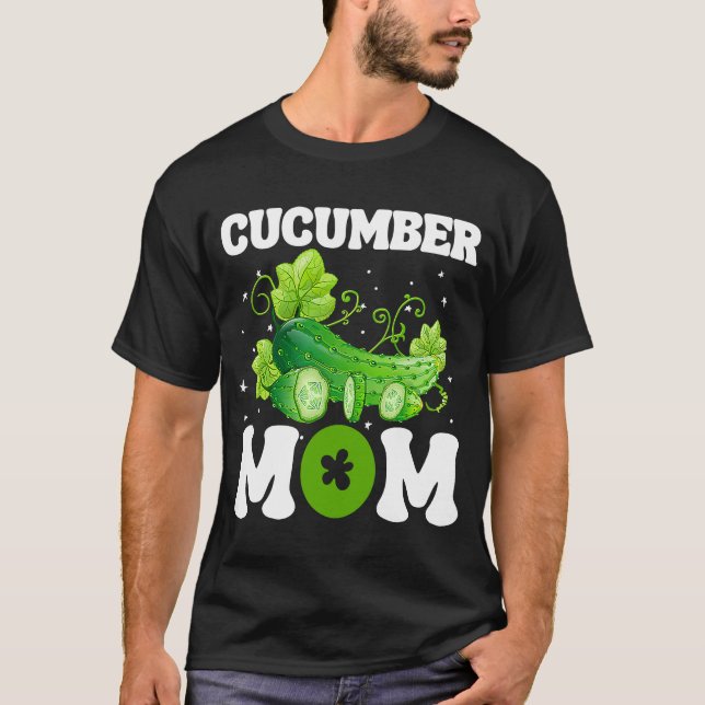 Gurkor Mamma Vegetable Mor Dag Gardener T Shirt (Framsida)