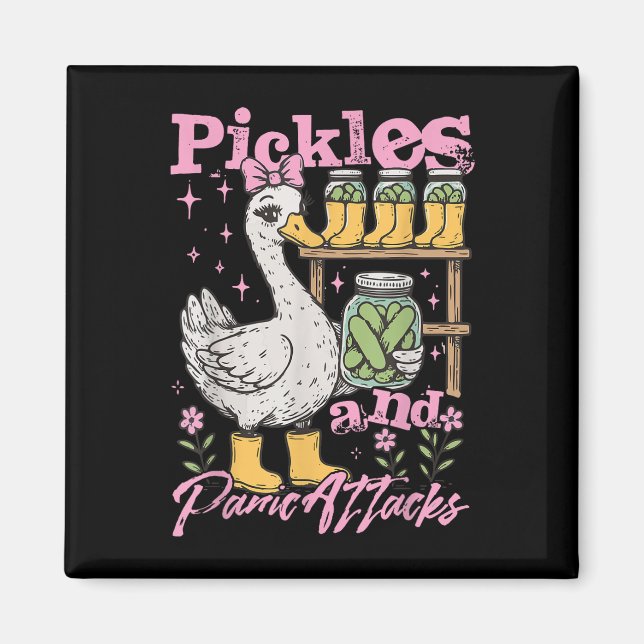 Gurkor och paniska gurkor magnet (Framsidan)