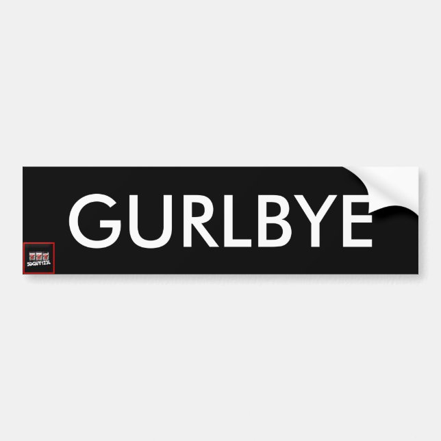 GURLBYE Klistermärke (Framsidan)