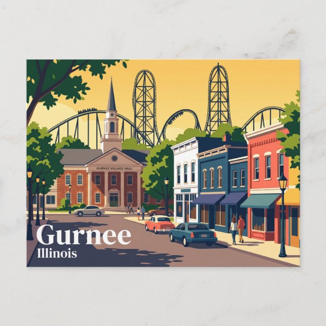 Gurnee USA Vykort (Framsida)