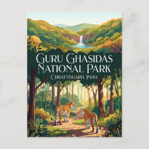 Guru Ghasidas nationalpark Indien Vykort