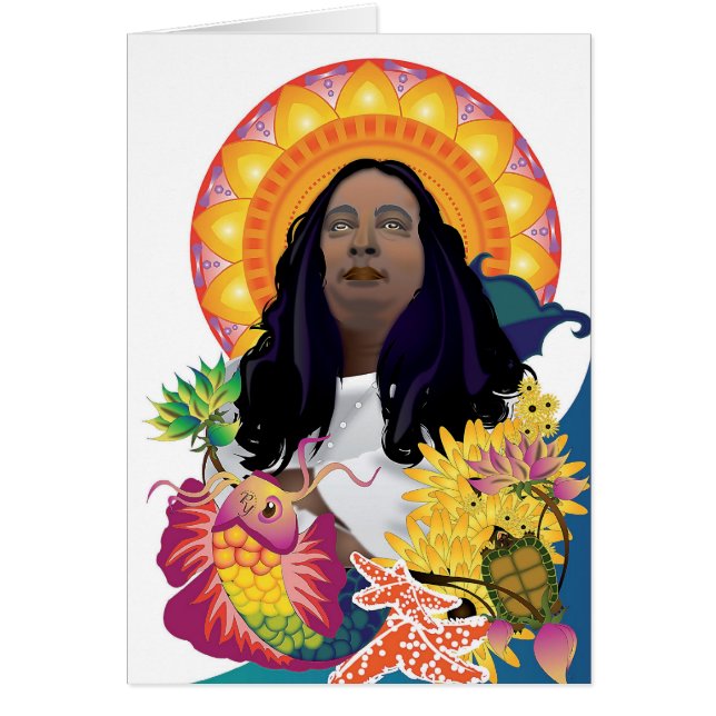 Guru och Sol Hälsningskort (Framsidan)