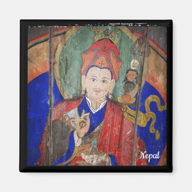 Guru Rinpoche, Nepal - Pangboche Gompa Magnet (Framsidan)