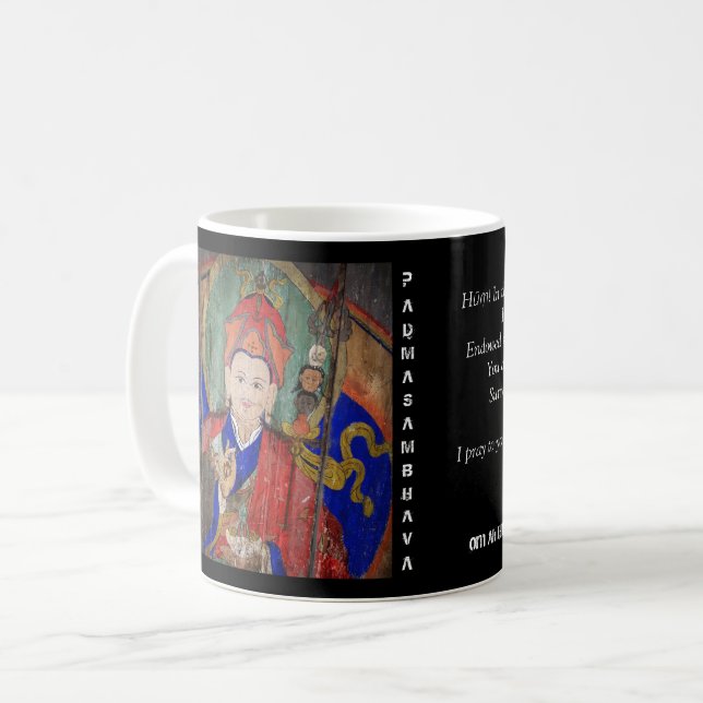 Guru Rinpoche & sju fodrar den bön/Special Kaffemugg (Framsida vänster)