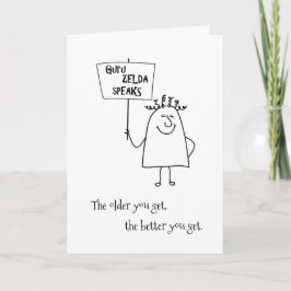 Guru Zelda Add Namn-Age Bunch of Birthday Hälsning Kort