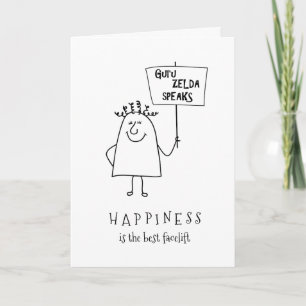 Guru Zelda Lägg till en Namn Birthday Happiness Hä Kort