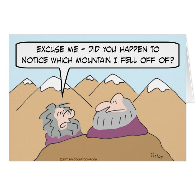 guruavverkning av berg hälsningskort (Framsidan Horizontal)