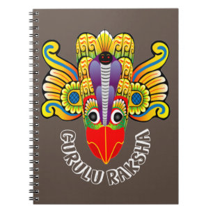 Gurulu Raksha Sri Lankas demondesign Anteckningsbok
