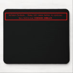 Gurumeditationmusmatta Musmatta<br><div class="desc">reko - denna verkligen är geeken nu. Den Amiga versionen av blåttskärmen av död - den berömda "Gurumeditationen" - nu på din mycket egna musmatta!</div>