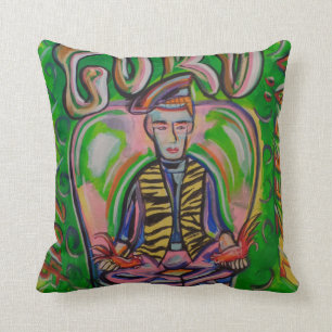 GURUpolyesterdekorativ kudde 16" x 16" vid jzebraa