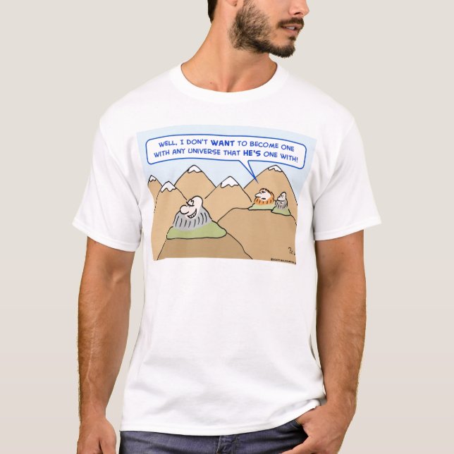 gurus en med universum önskar tee shirt (Framsida)