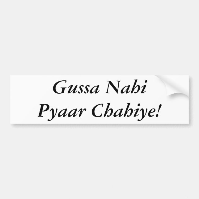 Gussa Nahi Pyaar Chahiye Bildekal (Framsidan)