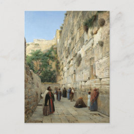 Gustav Bauernfeind : Den Westerna muren i Jerusale Vykort