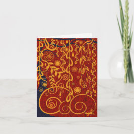 Gustav Garden Abstrakt Art Note Card Kort