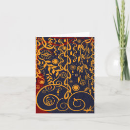 Gustav Garden Abstrakt Art Note Card Kort