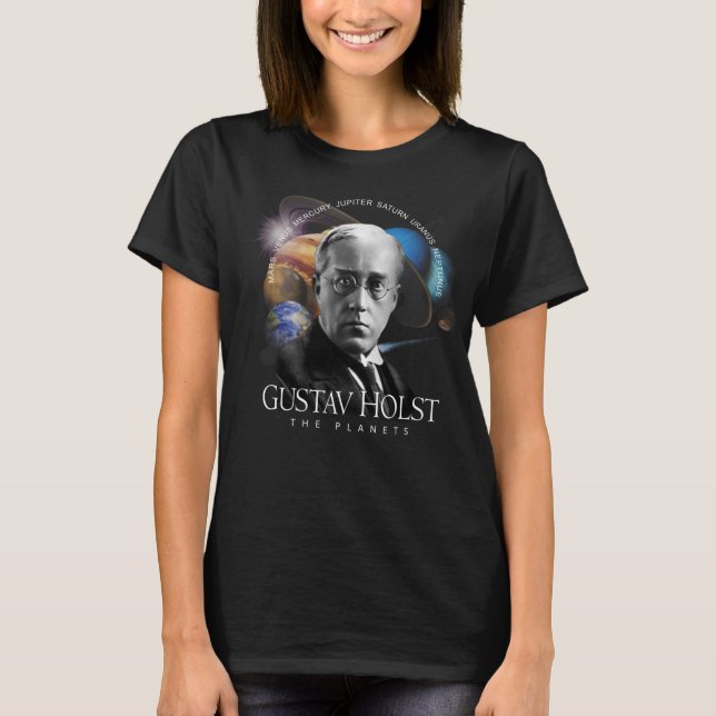 Gustav Holst Planets T Shirt (Framsida)