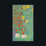 Gustav Klimt 1907,Farm Garden med solblommor. Visitkort<br><div class="desc">Ilustradoras y pintores famosas de todos los tiempos.</div>
