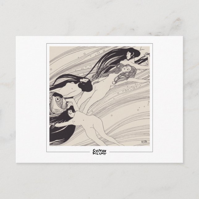 Gustav Klimt #341 - vykort för konst (Framsida)