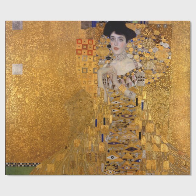 Gustav Klimt,Adele,Art nouveau,deco,guld,målarfärg Presentpapper (Platt)