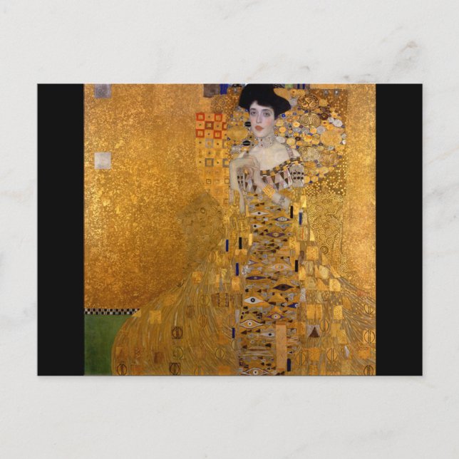 Gustav Klimt,Adele,Art nouveau,deco,guld,målarfärg Vykort (Framsida)