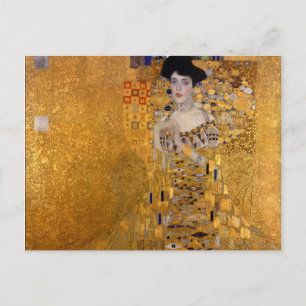 Gustav Klimt,Adele,Art nouveau,deco,guld,målarfärg Vykort