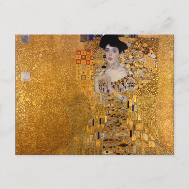 Gustav Klimt,Adele,Art nouveau,deco,guld,målarfärg Vykort (Framsida)