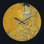Gustav Klimt "Adele Bloch-Bauer I" Large Clock Stor Klocka<br><div class="desc">Gustav Klimt "Adele Bloch-Bauer I"</div>
