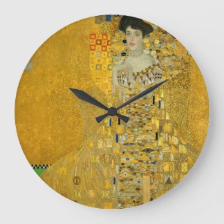 Gustav Klimt "Adele Bloch-Bauer I" Large Clock Stor Klocka