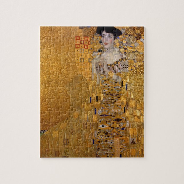 Gustav Klimt - Adele Bloch-Bauer I Painting Pussel (Vertikal)