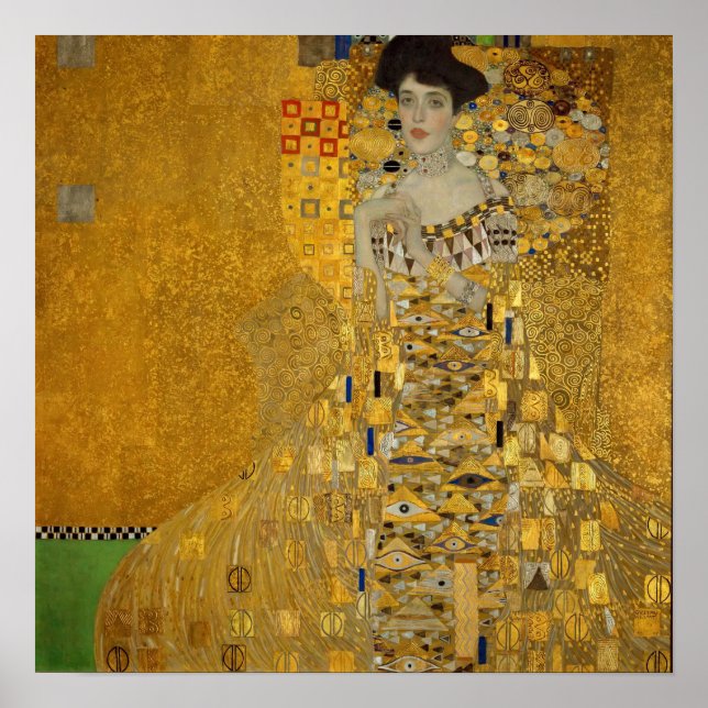 Gustav Klimt - Adele Bloch-Bauer I Poster (Framsidan)