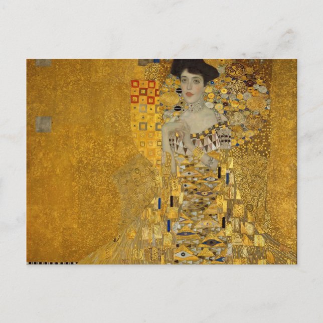Gustav Klimt - Adele Bloch-Bauer I Vykort (Framsida)
