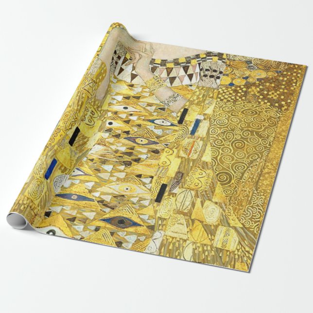 Gustav Klimt Adele Bloch Presentpapper (Utrullad)