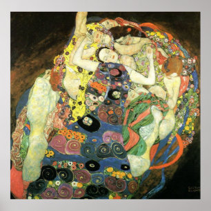 Gustav Klimt affisch~ jungfrun Poster