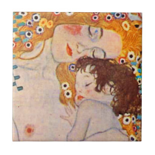 Gustav Klimt-åldern för keramiska plattor av Vin Kakelplatta