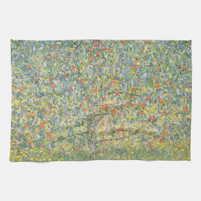 Gustav Klimt Äppelträd Kökshandduk (Horisontell)